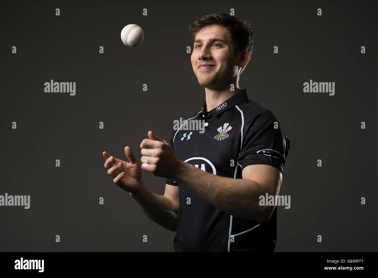 Cricket - Surrey CCC Media Day - The Kia Oval. Zapar Ansari, Surrey Foto Stock
