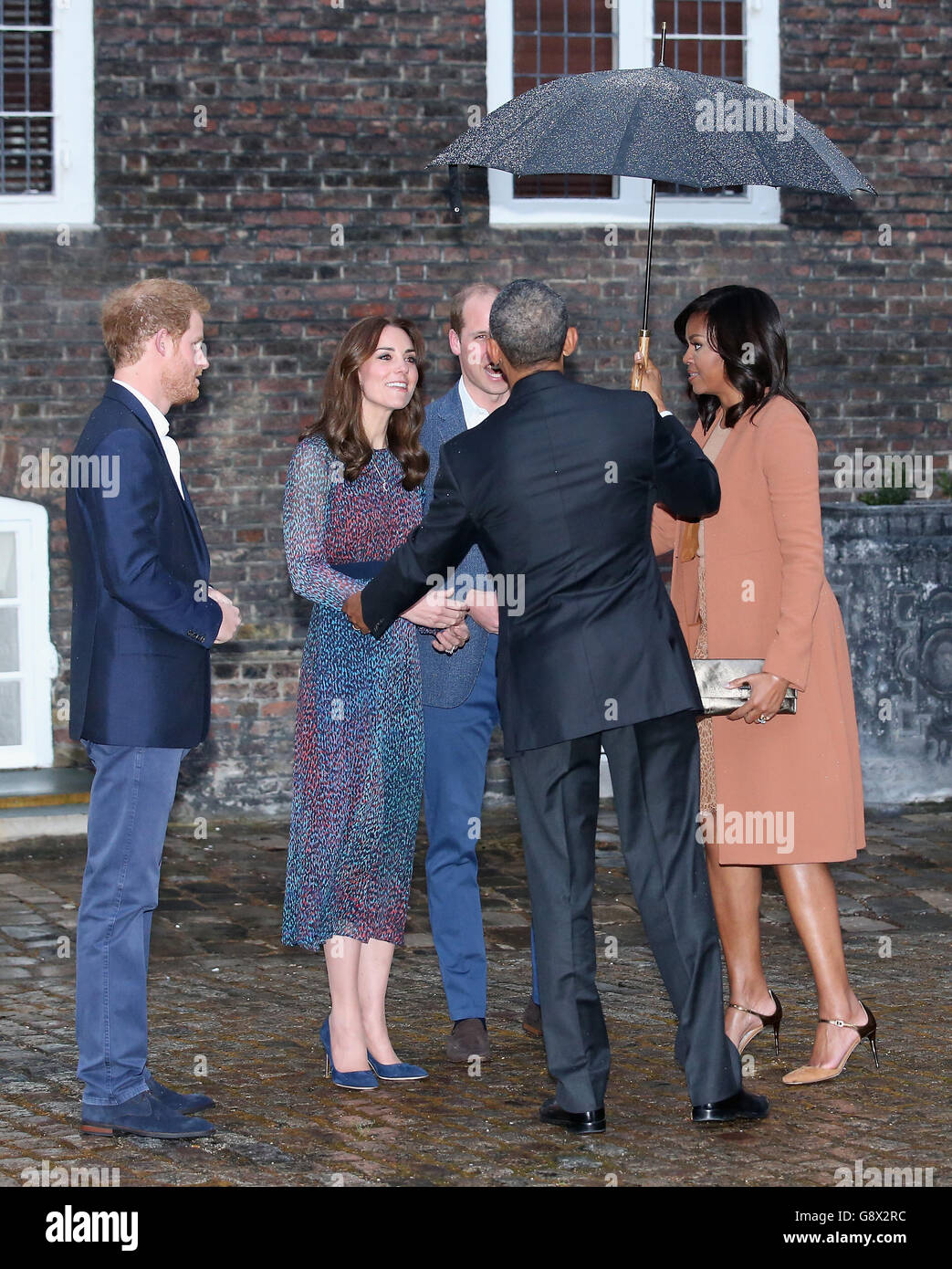 Il presidente Obama visita al Regno Unito Foto Stock