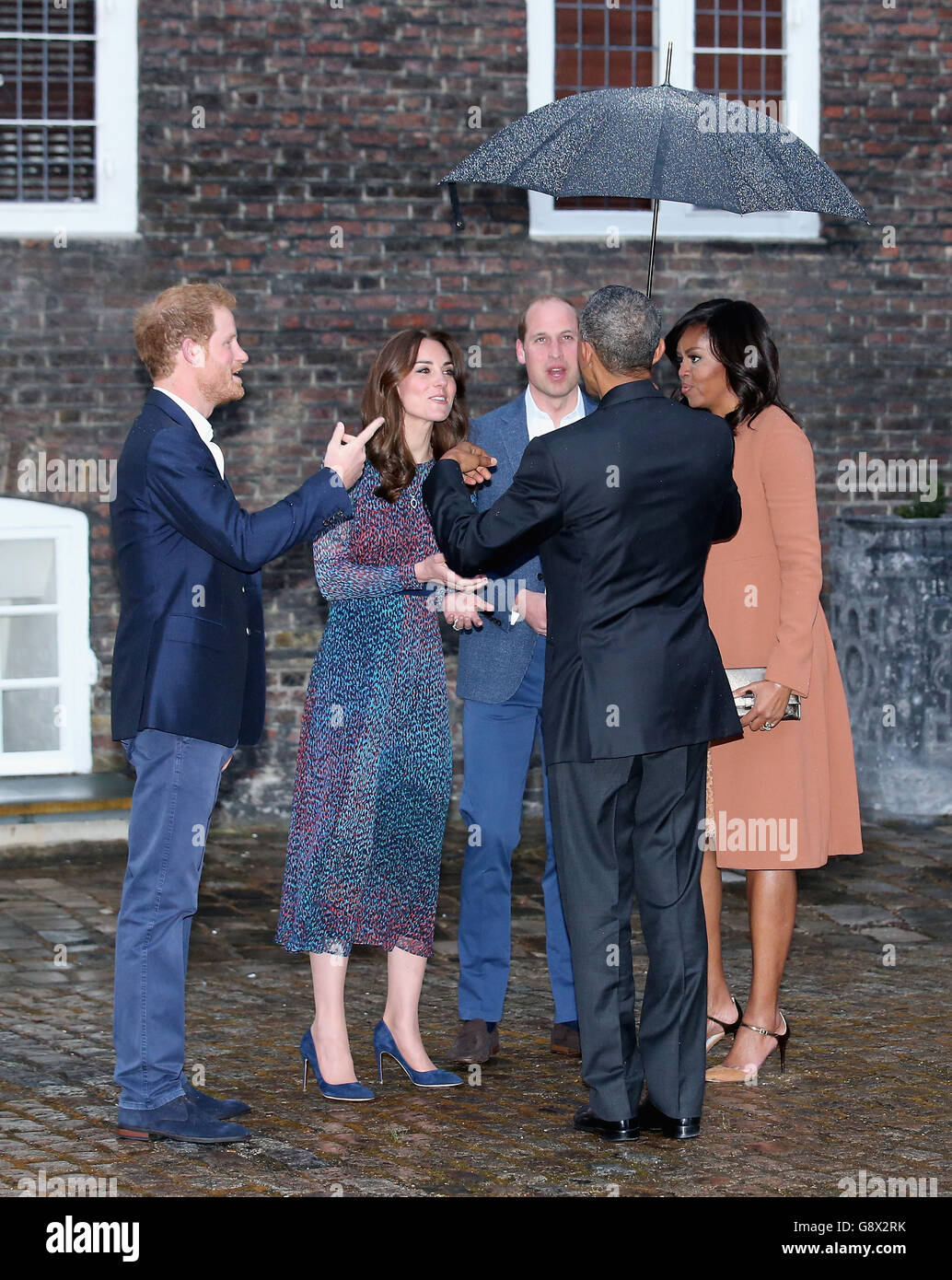 Il presidente Obama visita al Regno Unito Foto Stock