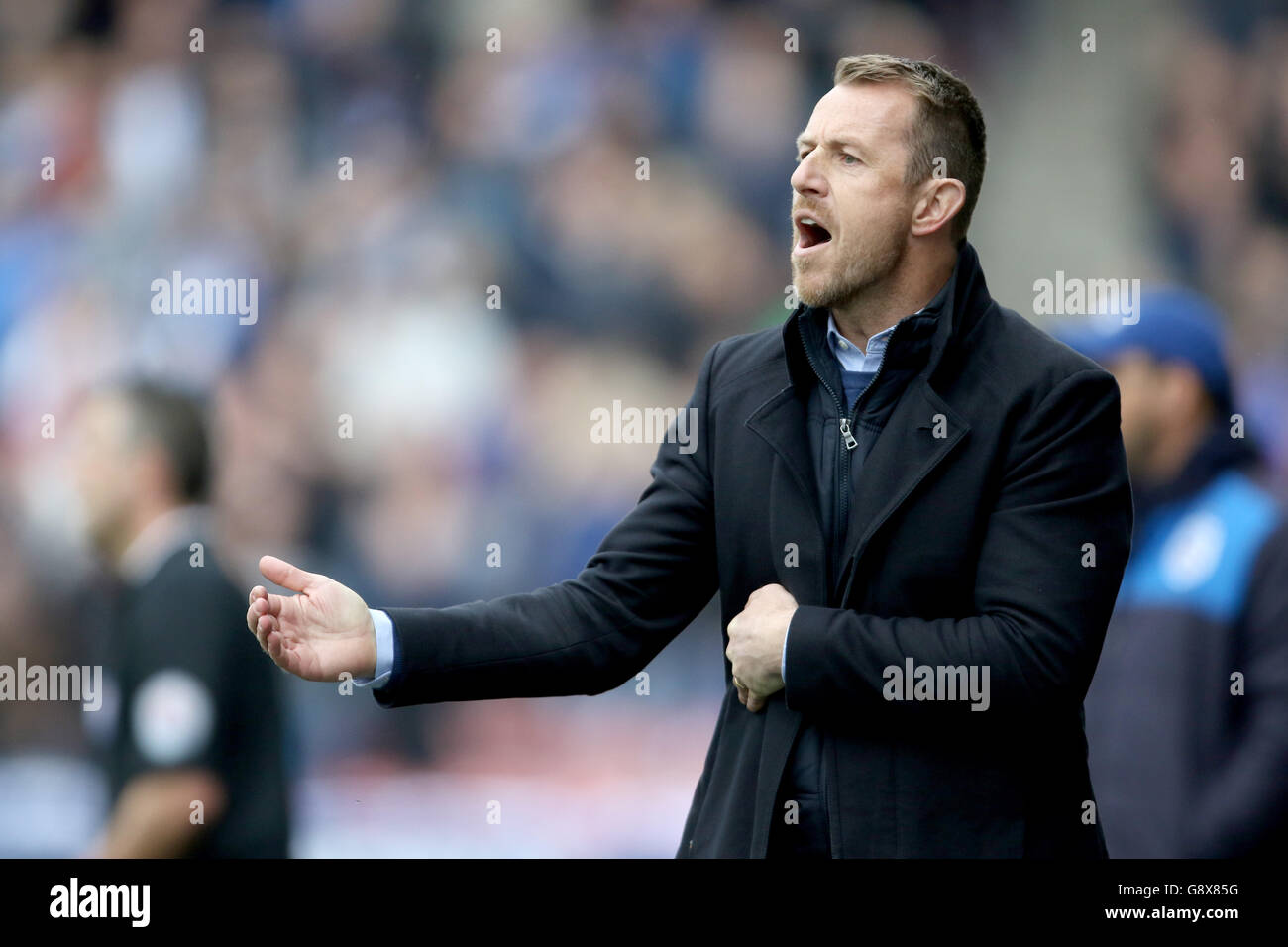 Huddersfield Town / Birmingham City - Sky Bet Championship - il John Smith's Stadium. Gary Rowett, responsabile della città di Birmingham Foto Stock