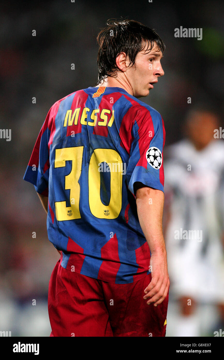 Calcio - UEFA Champions League - Gruppo C - Barcellona v Udinese - Nou Camp. Lionel messi, Barcellona Foto Stock