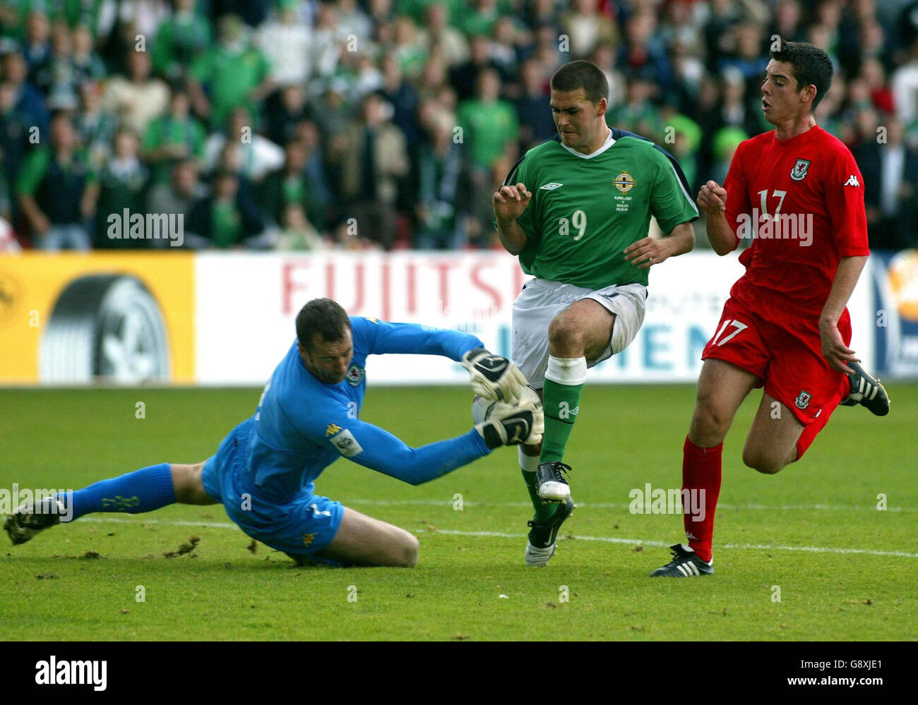 SOCCER Nord Irlanda Foto Stock