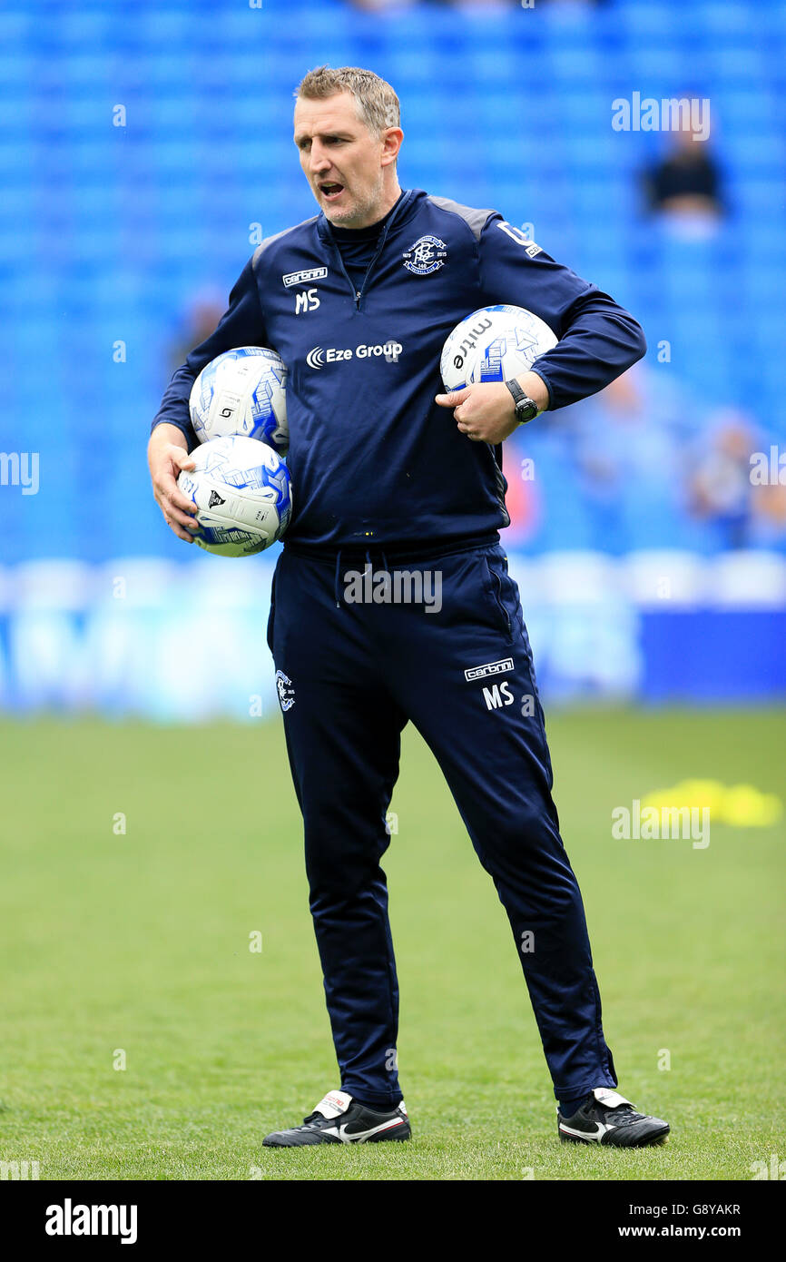 Cardiff City / Birmingham City - Campionato Sky Bet - Cardiff City Stadium. Mark sale, allenatore della prima squadra di Birmingham City Foto Stock