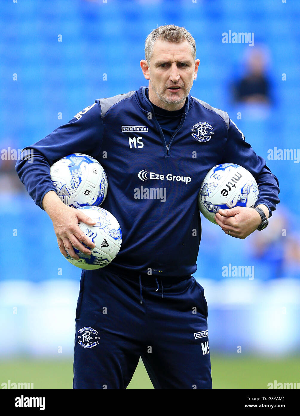 Cardiff City / Birmingham City - Campionato Sky Bet - Cardiff City Stadium. Mark sale, allenatore della prima squadra di Birmingham City Foto Stock