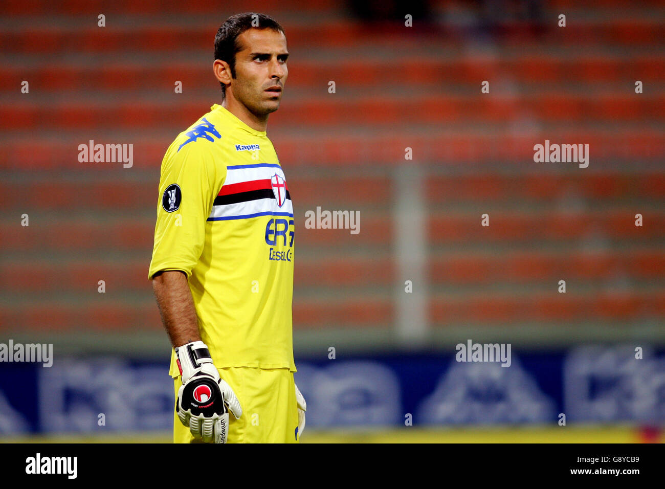 Calcio - Coppa UEFA - prima tappa - seconda tappa - Sampdoria v Vitoria Setubal - Stadio Luigi Ferraris. Francesco Antonioli, portiere di Sampdoria Foto Stock