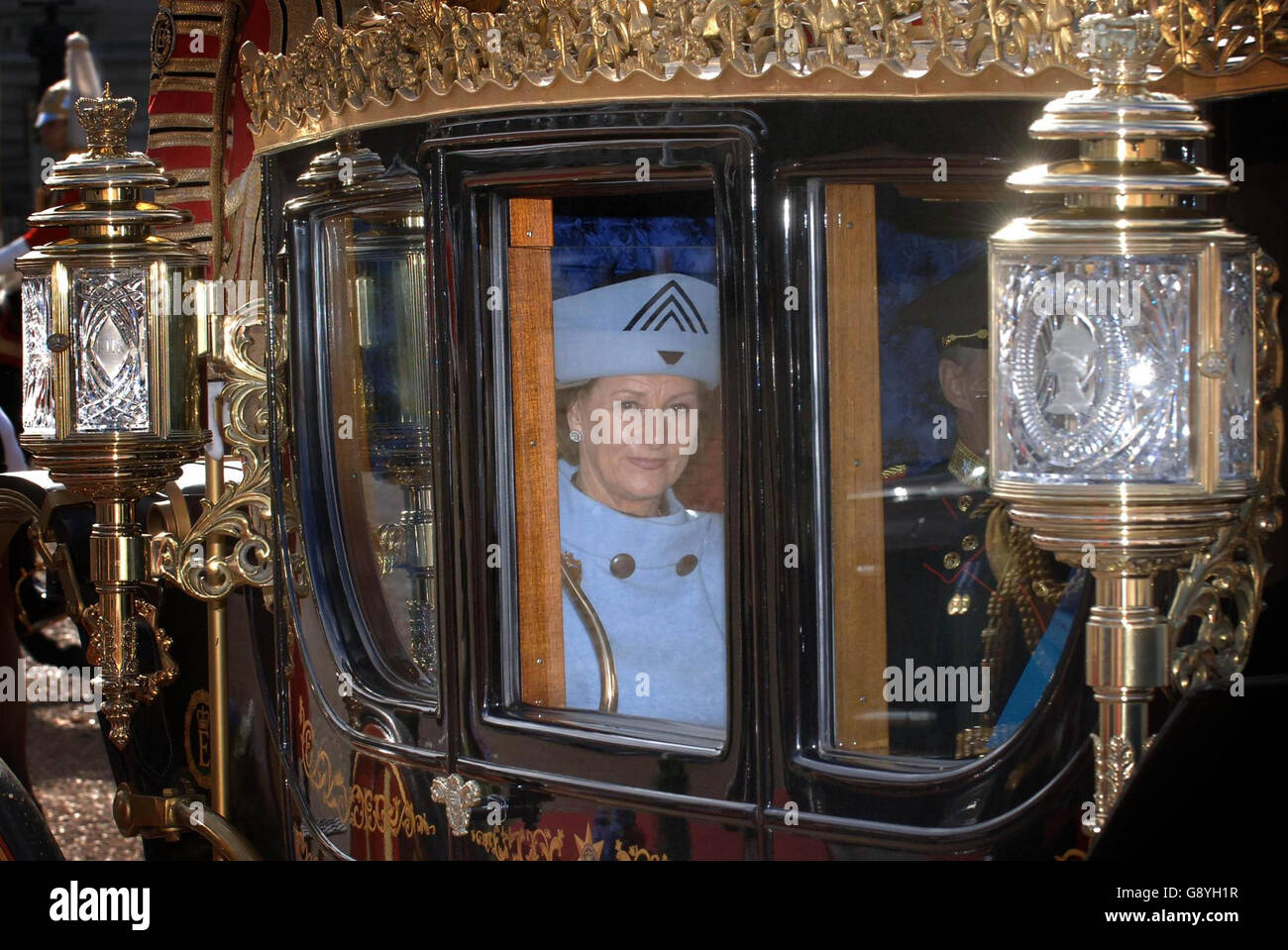 Norwegian Royals Gran Bretagna visitate Foto Stock