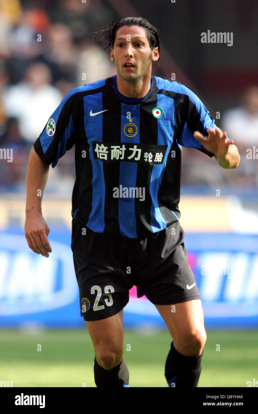 Calcio - Serie Italiana A - Inter Milan v Livorno - Giuseppe Meazza. Marco Materazzi, Inter Milano Foto Stock