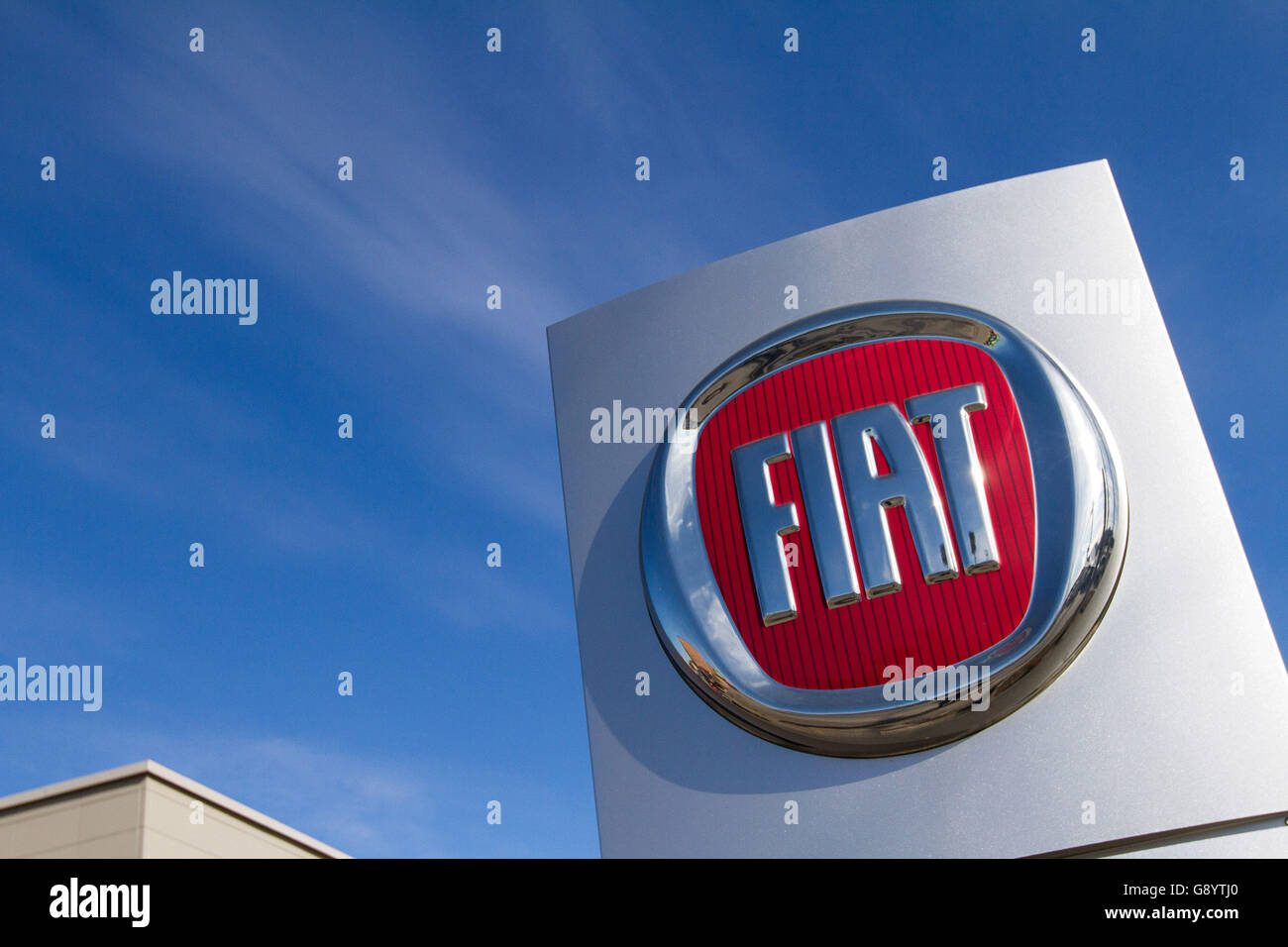 Kingston, Ontario, Canada. Xxi Mar, 2016. Vettura italiana società Fiat concessionaria auto a Kingston, Ont., il 21 marzo 2016. © Lars Hagberg/ZUMA filo/Alamy Live News Foto Stock