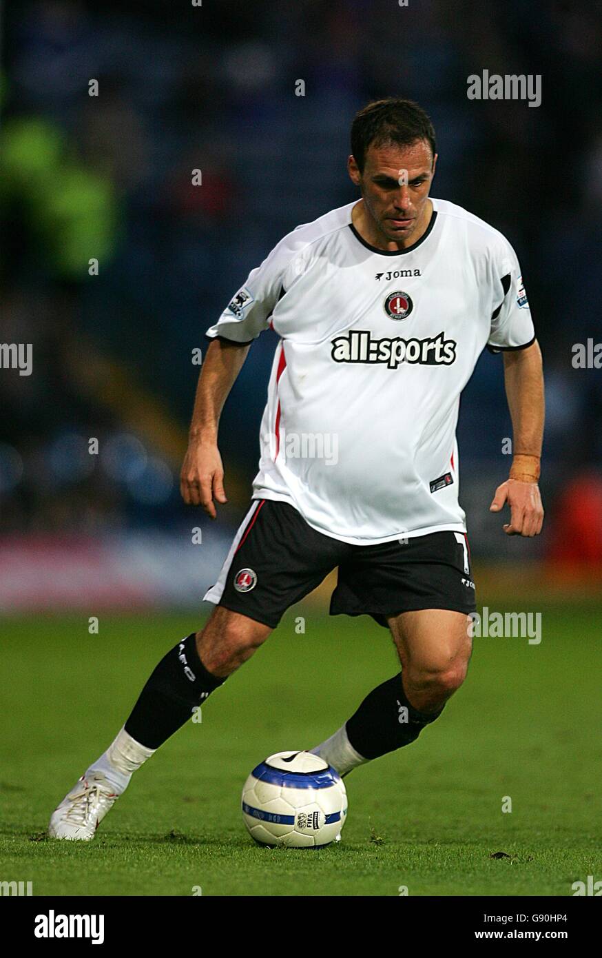 Calcio - fa Barclays Premiership - Portsmouth / Charlton Athletic - Fratton Park. Radostin Kishev di Charlton Athletic Foto Stock