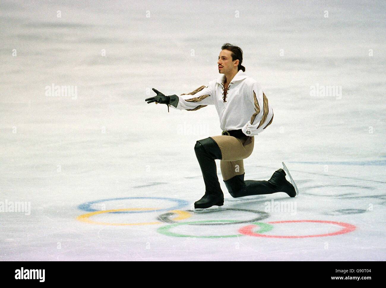 La figura pattinare - Olimpiadi invernali - Nagano 1998 - Uomini pattinaggio gratuito Foto Stock