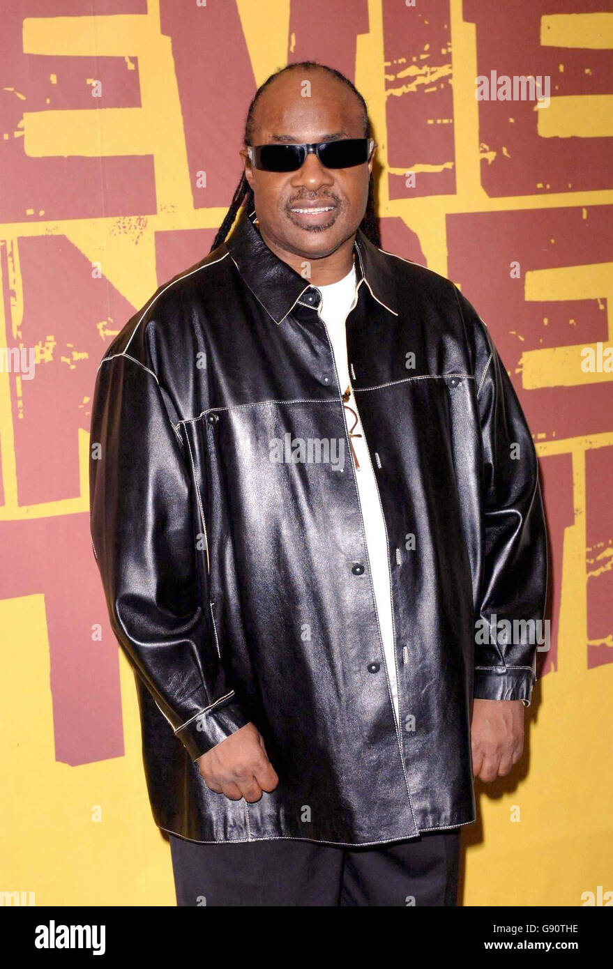 Stevie Wonder durante una conferenza stampa per discutere il suo nuovo album 'A Time To Love', presso il Savoy Hotel, nel centro di Londra, lunedì 7 novembre 2005. PREMERE ASSOCIAZIONE foto. Il credito fotografico dovrebbe essere: Steve Parsons/PA Foto Stock