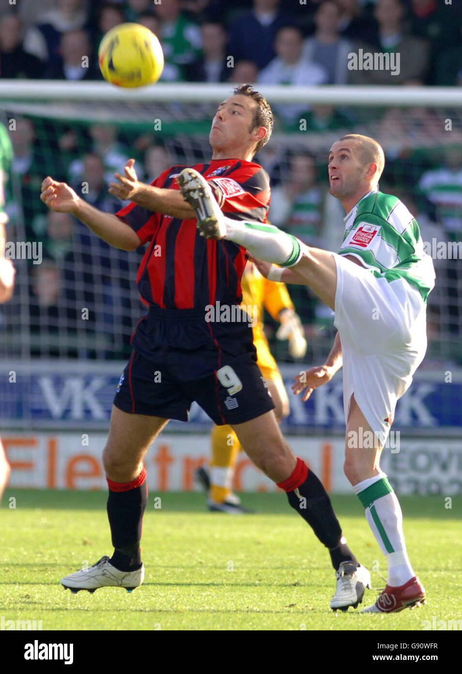 CALCIO Yeovil Foto Stock