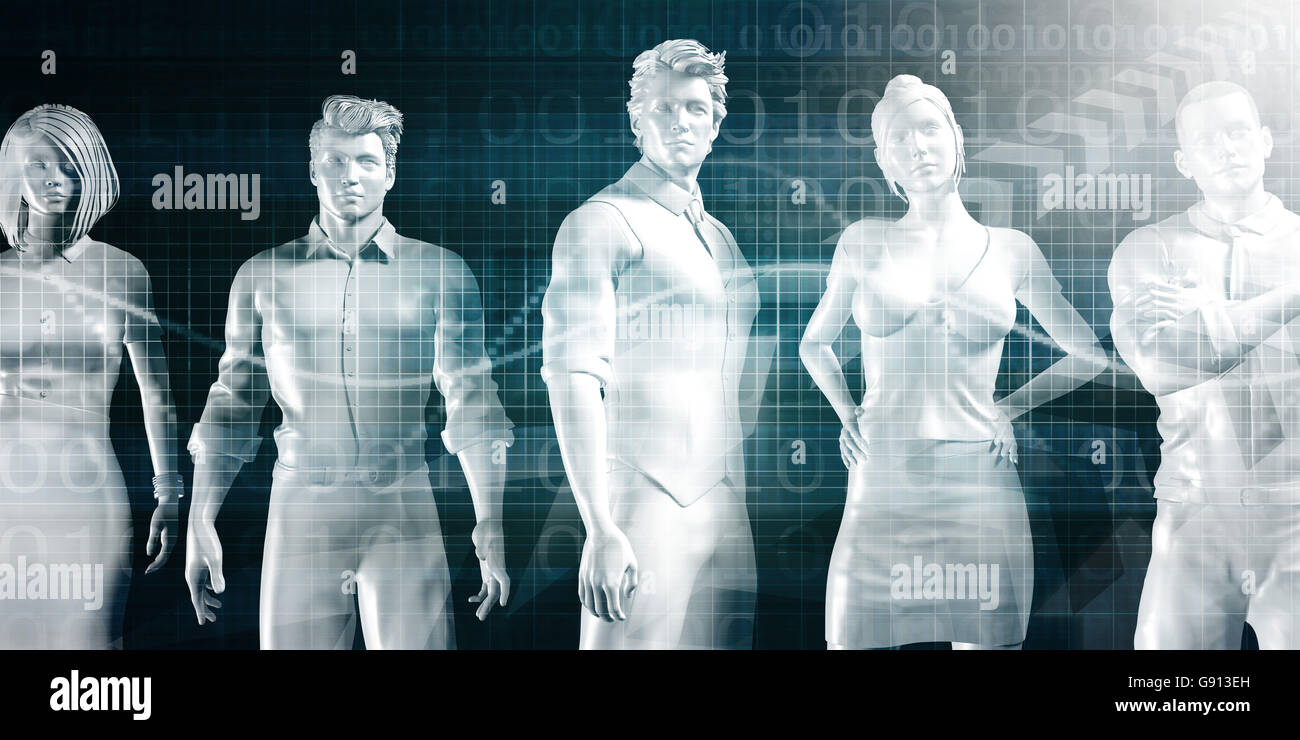 Business Education per la gente che lavora come un concetto Foto Stock