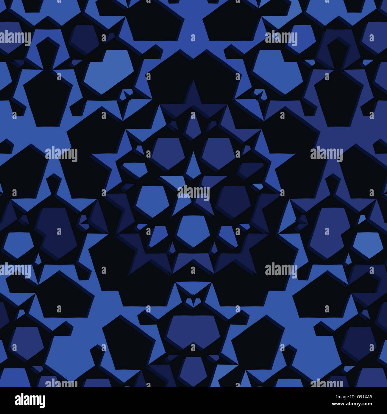 Blu scuro stelle astratta sfondo illustrazione vettoriale Illustrazione Vettoriale