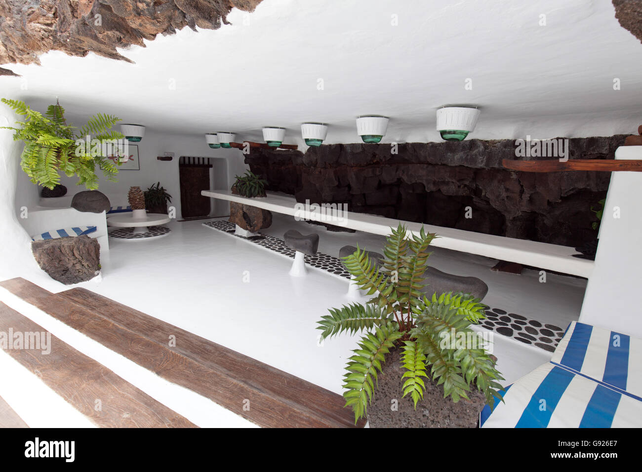 Bar a Jameos del Agua Lanzarote Foto Stock