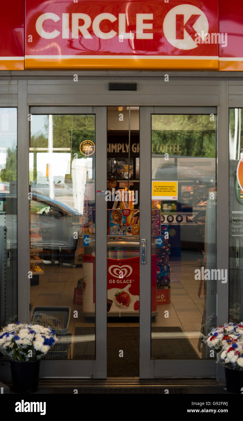 Circle k stazione di gas Foto Stock