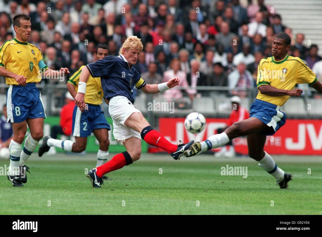 Calcio - Coppa del Mondo in Francia 98 - GRUPPO A - Brasile v Scozia Scotland Foto Stock