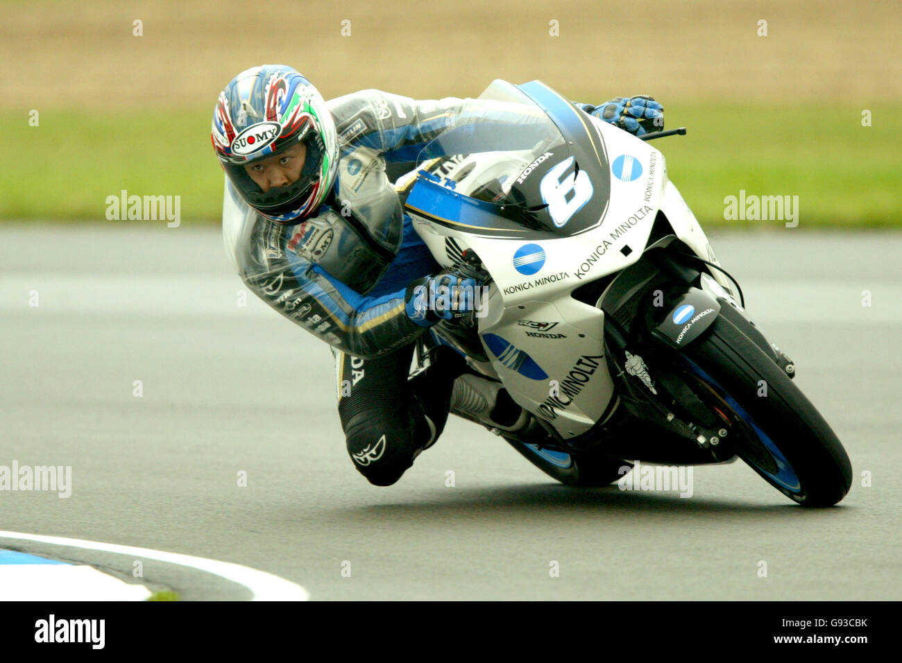Motociclismo - Gran Premio di Gran Bretagna - Moto GP - gara - Donnington Park. Makota Tamada, Konica Minolta Honda Foto Stock