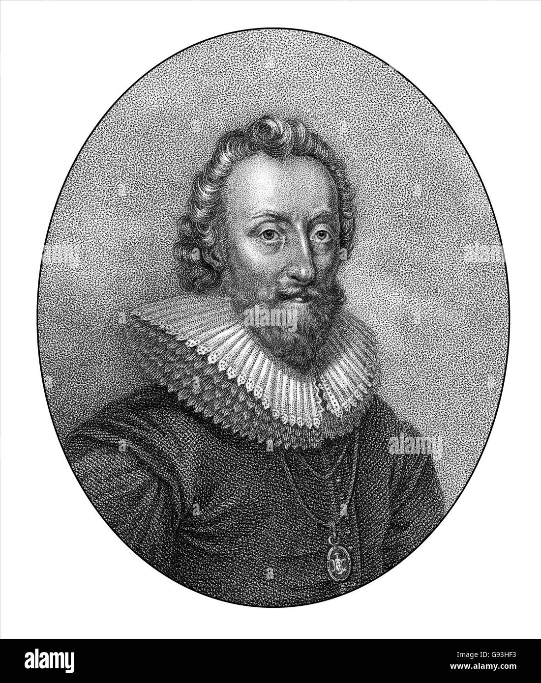 William Alexander, 1° Conte di Stirling, 1567-1640, un cortigiano scozzese e poeta Foto Stock