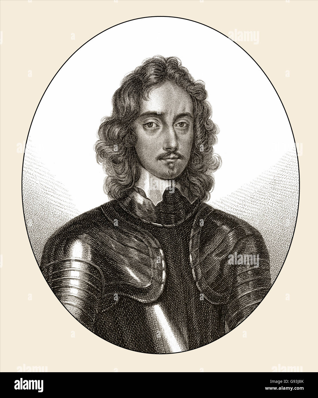 Thomas Fairfax, 3a Lord Fairfax di Cameron, 1612-1671, un generale parlamentare e comandante in capo durante la civile inglese Foto Stock