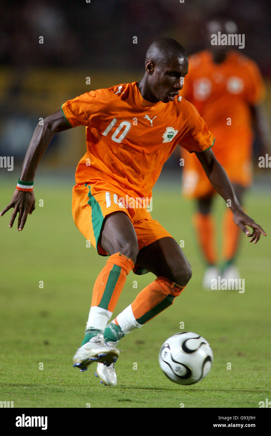 Calcio - Coppa d'Africa delle Nazioni 2006 - GRUPPO A - Libia v COSTA D AVORIO - Il Cairo International Stadium Foto Stock