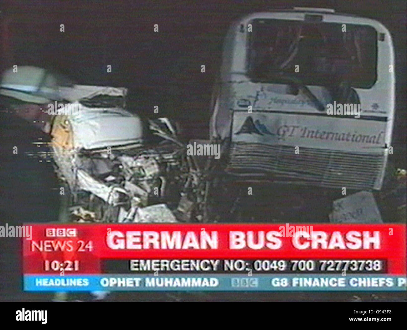 Incidente in Germania Foto Stock