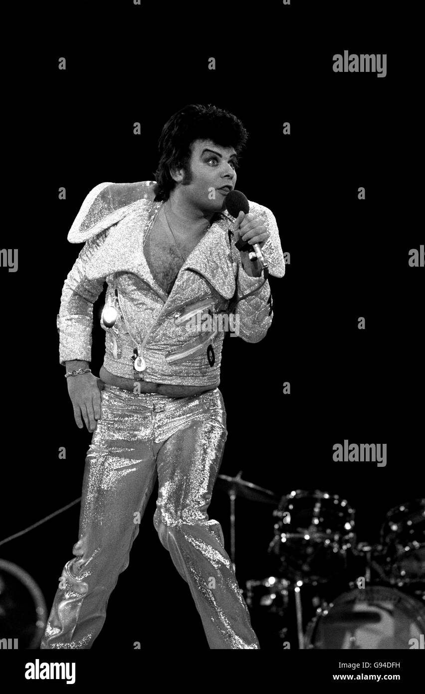 Gary glitter. Pop star Gary glitter. Foto Stock