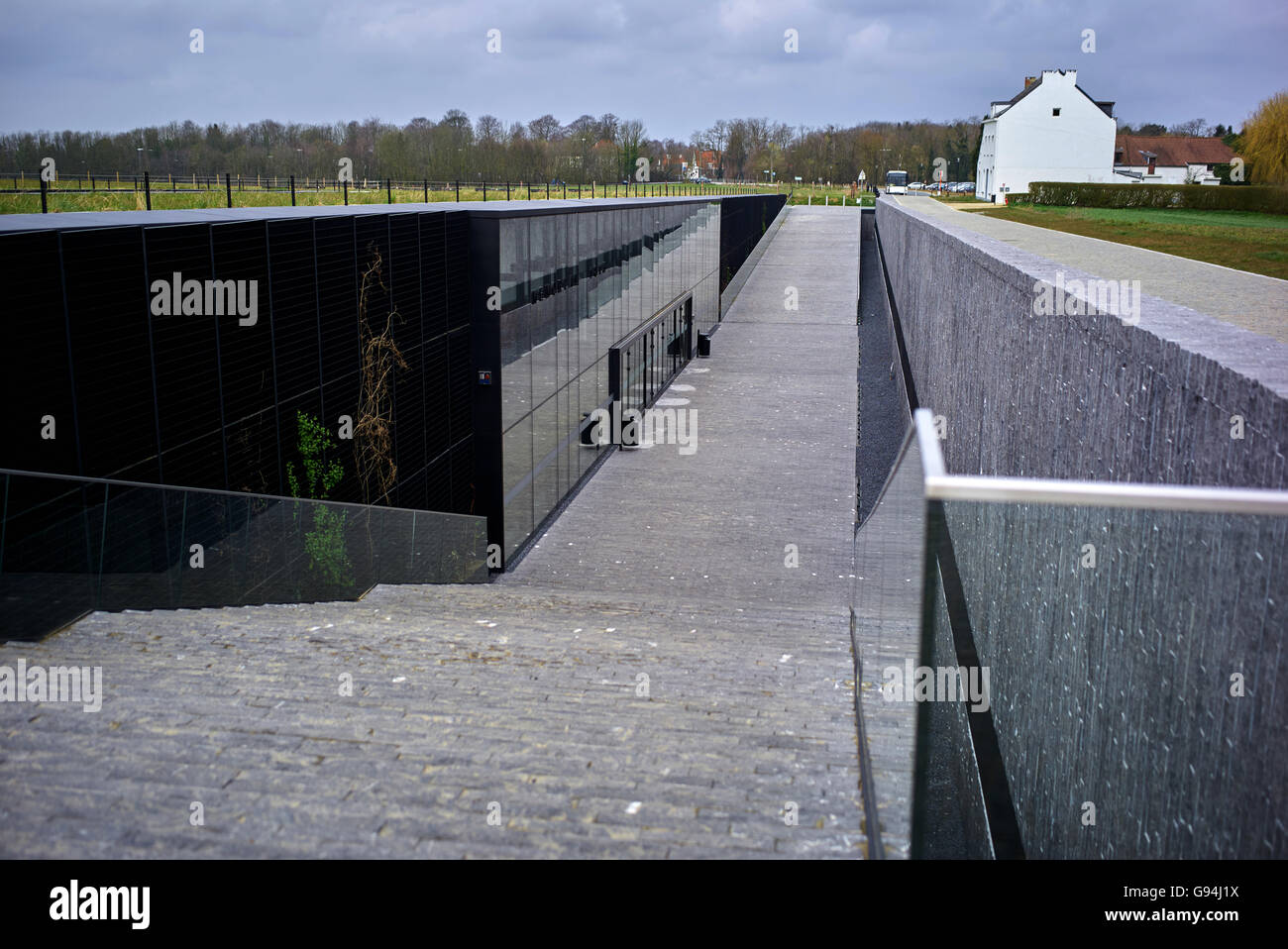 Memoriale della battaglia di Waterloo Visitor Center Foto Stock