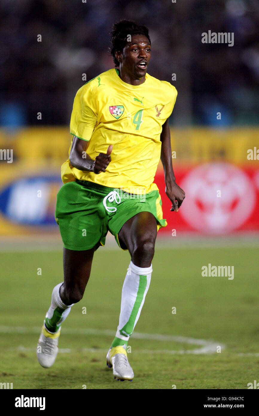 Calcio - Coppa Africana delle Nazioni 2006 - Gruppo B - Camerun contro Togo - Stadio dell'Accademia militare. Emmanuel Adebayor, Togo Foto Stock