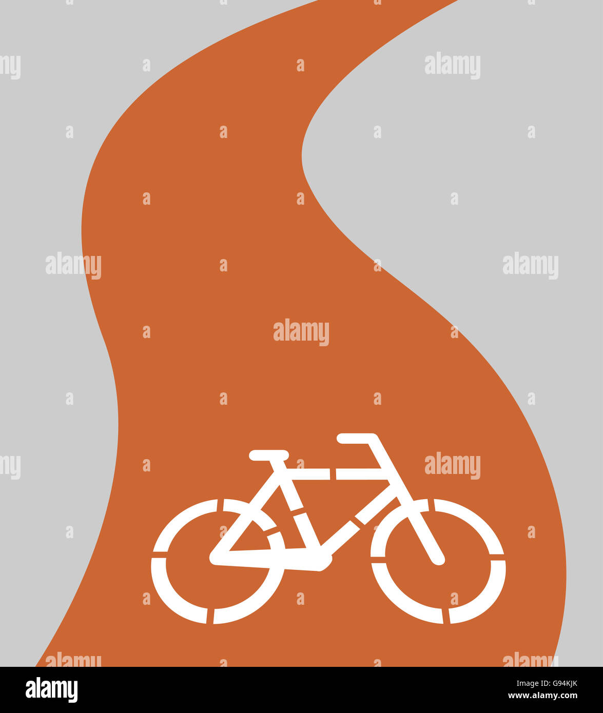 Icona di bicicletta design piatto Foto Stock