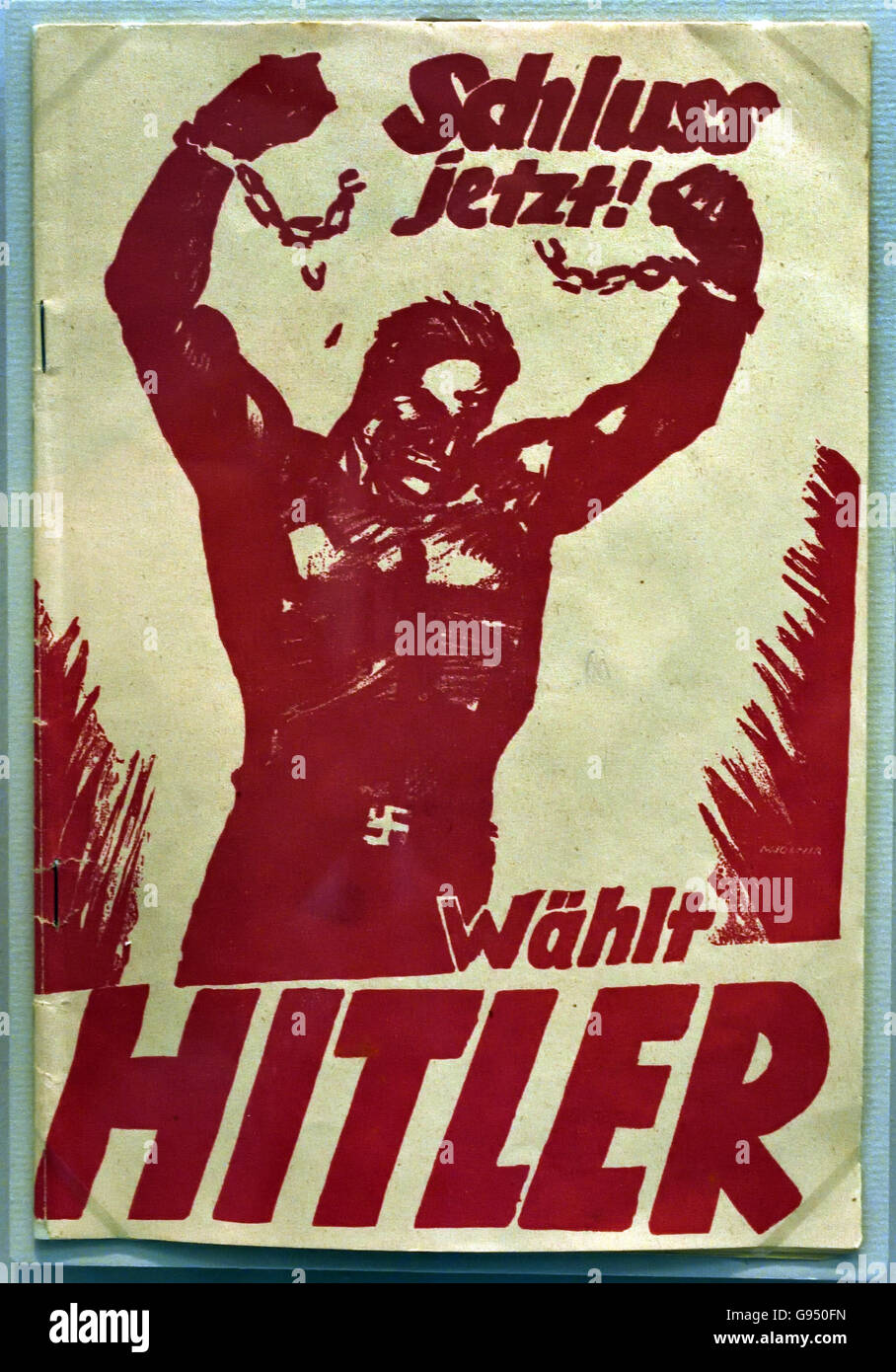 Schluss Jetzt -Wählt Hitler ( Ora finale : Seleziona Hitler )elezioni Berlino Germania nazista Foto Stock