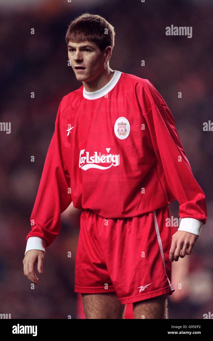 Calcio - Coppa UEFA - terzo turno seconda tappa - Liverpool contro Celta Vigo. Steven Gerrard, Liverpool Foto Stock