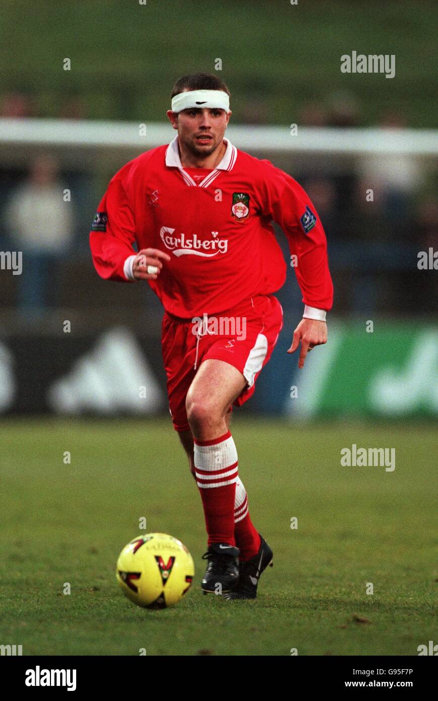 Calcio - Lega Nazionale seconda Divisione - Wigan Athletic v Wrexham. Mark McGregor, Wrexham Foto Stock