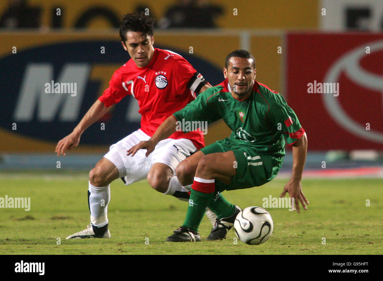 Calcio - Coppa d'Africa delle Nazioni 2006 - GRUPPO A - Egitto v Marocco - Cairo International Stadium Foto Stock