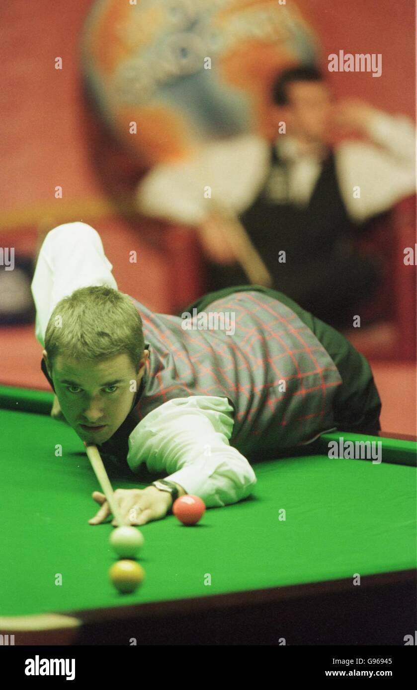 Snooker-Final,Ambasciata Mondiale Championship-Stephen Hendry Vs Mark Williams Foto Stock