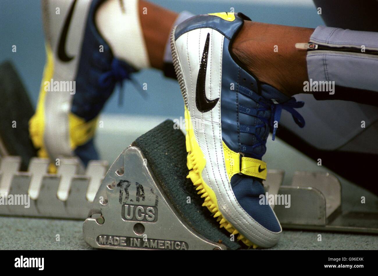 Atletica leggera - BUPA Indoor Grand Prix - Birmingham. Scarpe da running  Nike Foto stock - Alamy