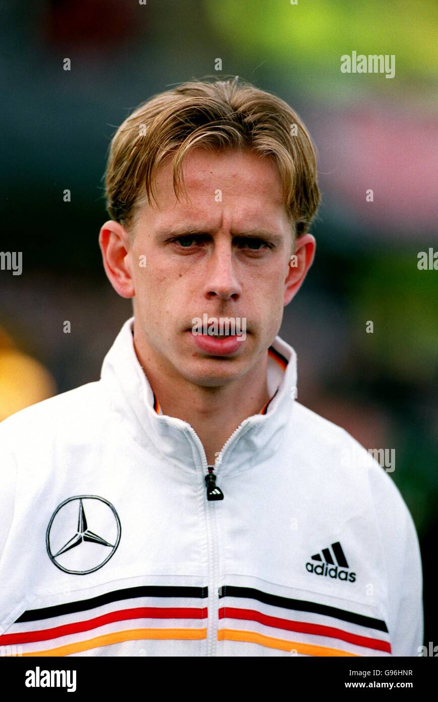 Calcio - Euro 2000 Qualifier - Gruppo tre - Irlanda del Nord / Germania Foto Stock