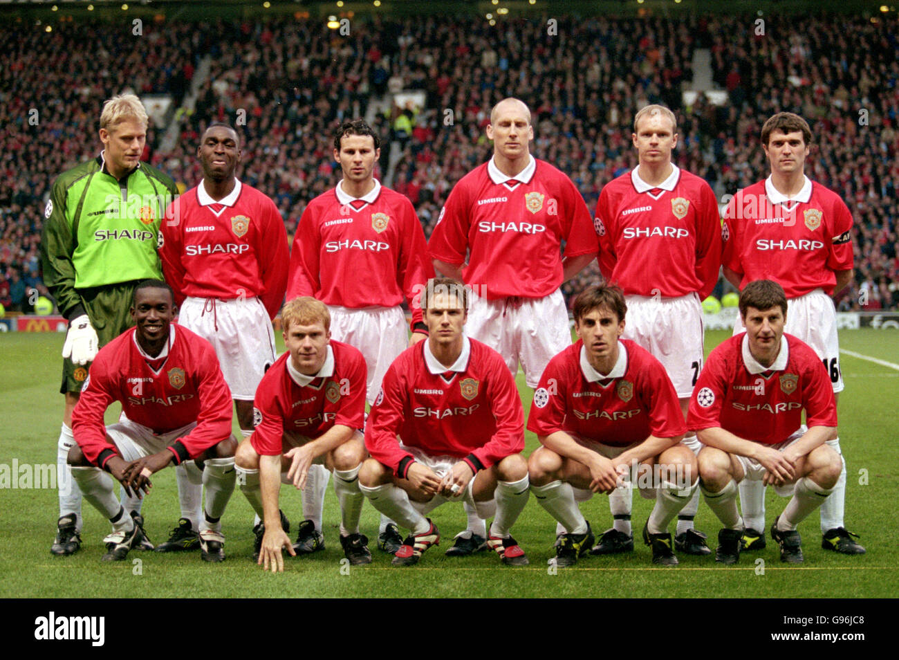 Calcio - UEFA Champions League - semifinale prima tappa - Manchester United contro Juventus. Gruppo di squadre del Manchester United Foto Stock