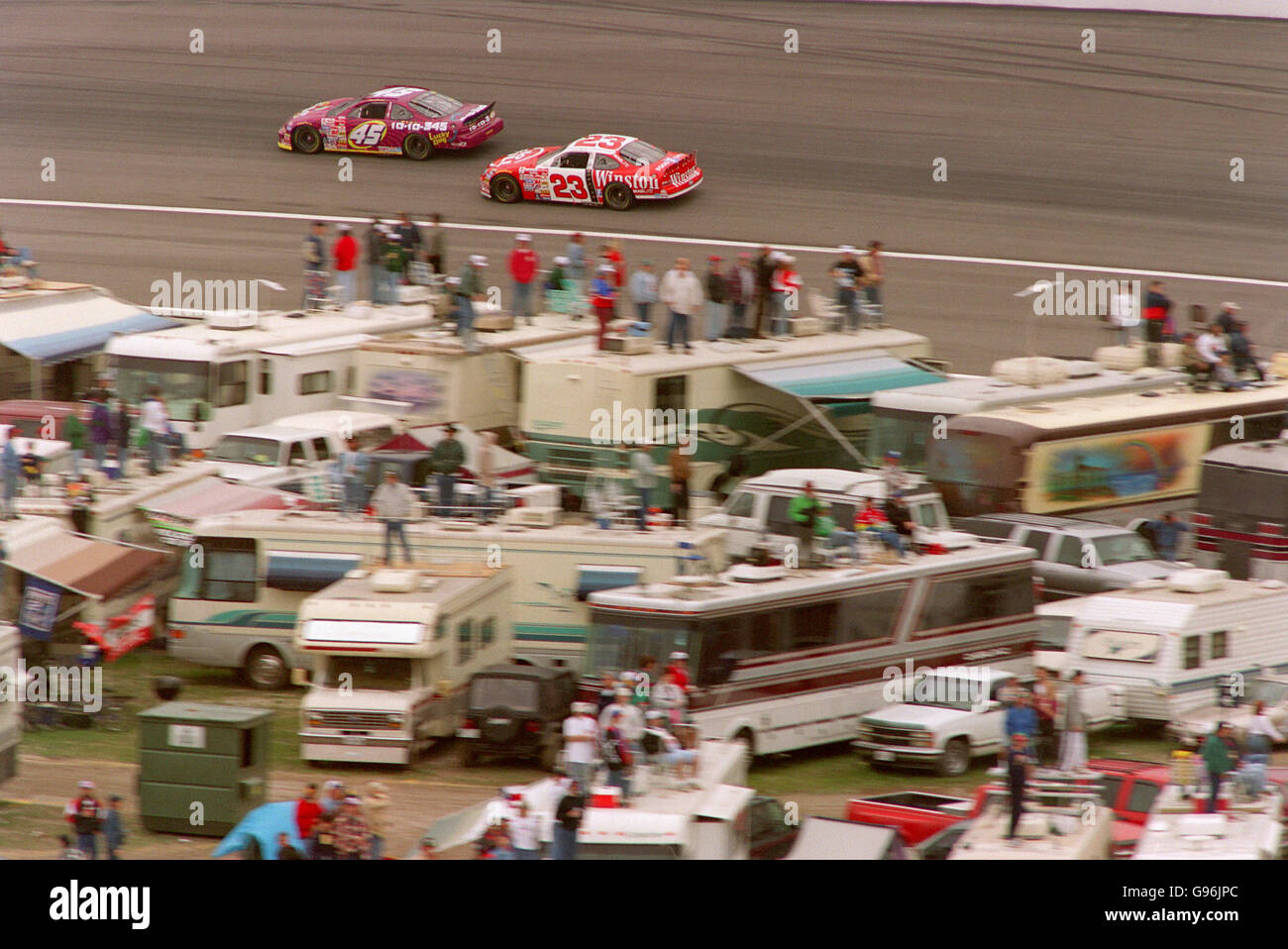 Motoracing - NASCAR Winston Cup - Primestar 500, Texas Motor Speedway, Dallas. Foto Stock