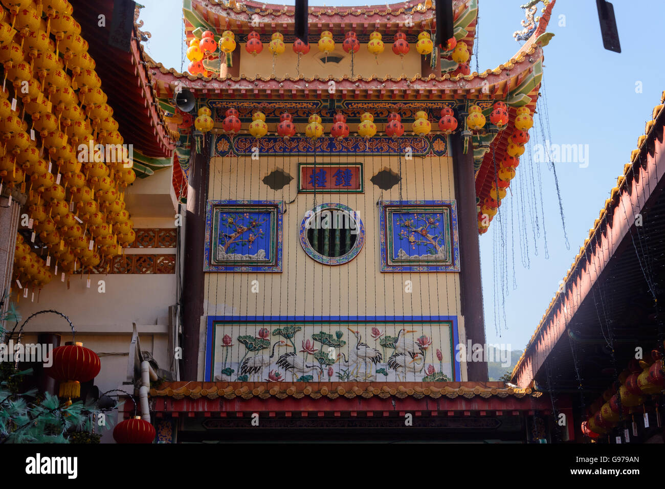 Tempio buddista situato in corrispondenza della sommità del Colle Penang, Penang Island malaysia. Foto Stock