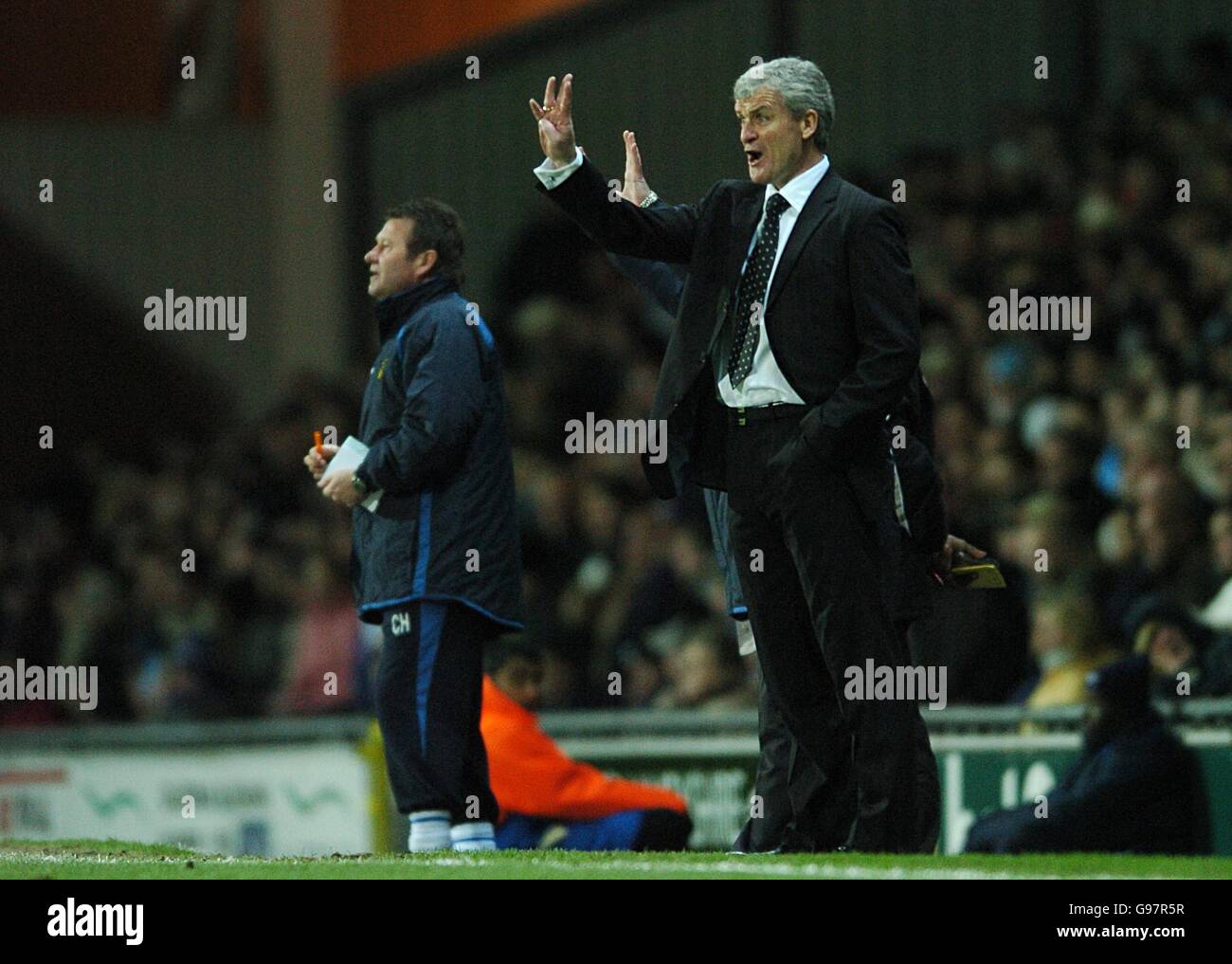 Calcio - fa Barclays Premiership - Blackburn Rovers v Wigan Athletic - Ewood Park. Mark Hughes, manager di Blackburn Rovers Foto Stock