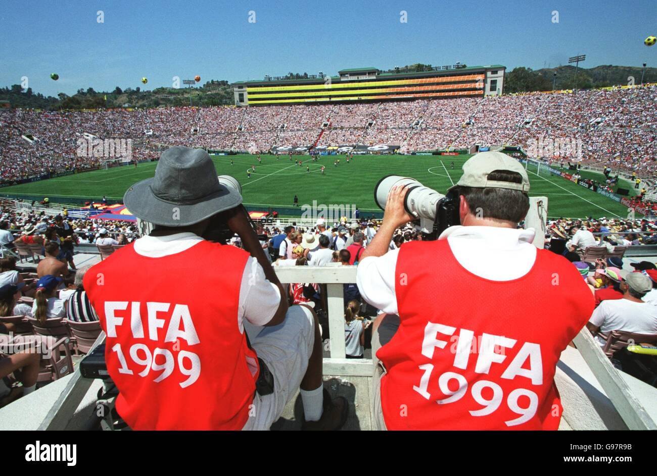 Donna Soccer - Coppa del Mondo USA 99 - Terzo Posto Play Off - Brasile v Norvegia Foto Stock