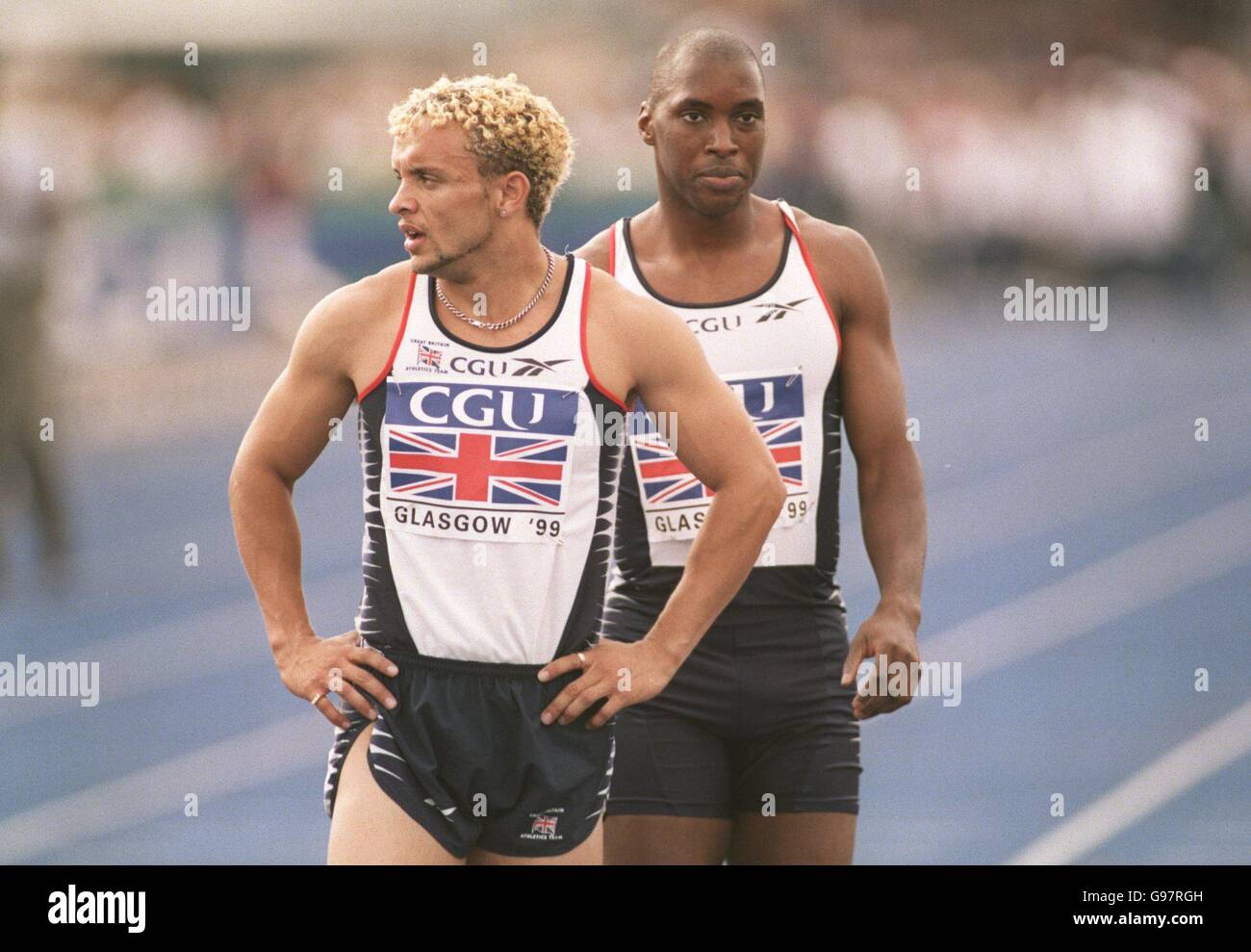 Atletica - CGU Challenge - Gran Bretagna v USA - Glasgow Foto Stock