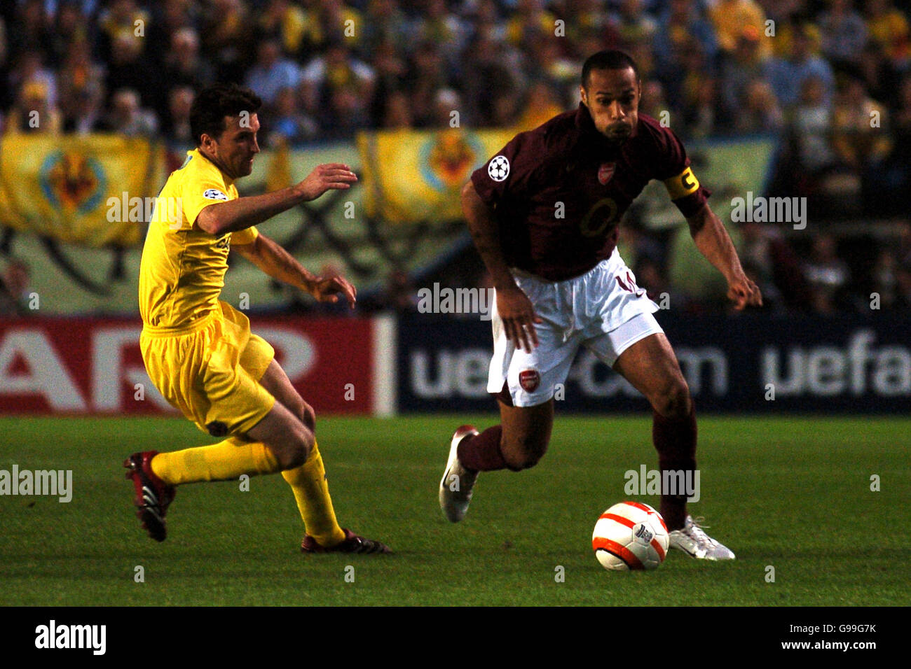 Calcio - UEFA Champions League - Semifinale - seconda tappa - Villarreal v Arsenal - El Madrigal. Theirry Henry, Arsenale Foto Stock