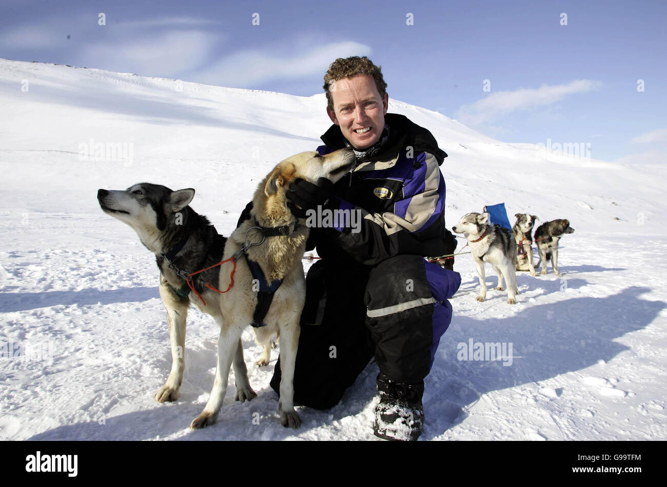MP PER BEXHILL E BATTAGLIA GREG BARKER ambiente conservatore portavoce su una fact finding mission alle Svalbard IN NORVEGIA. Foto Stock