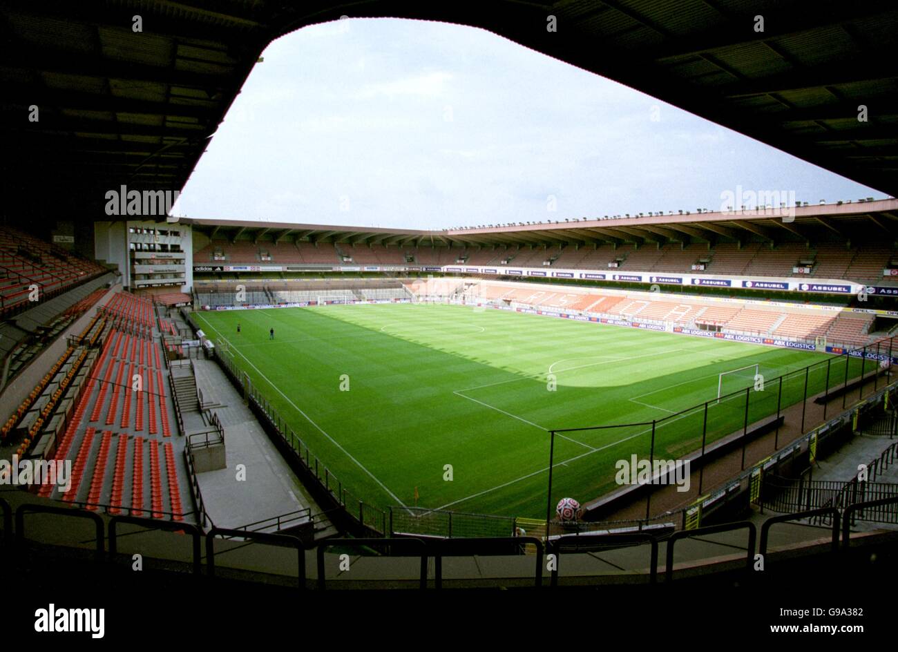 Vista generale del Constant Vanden Stock Stadion, sede di Anderlecht Foto  stock - Alamy