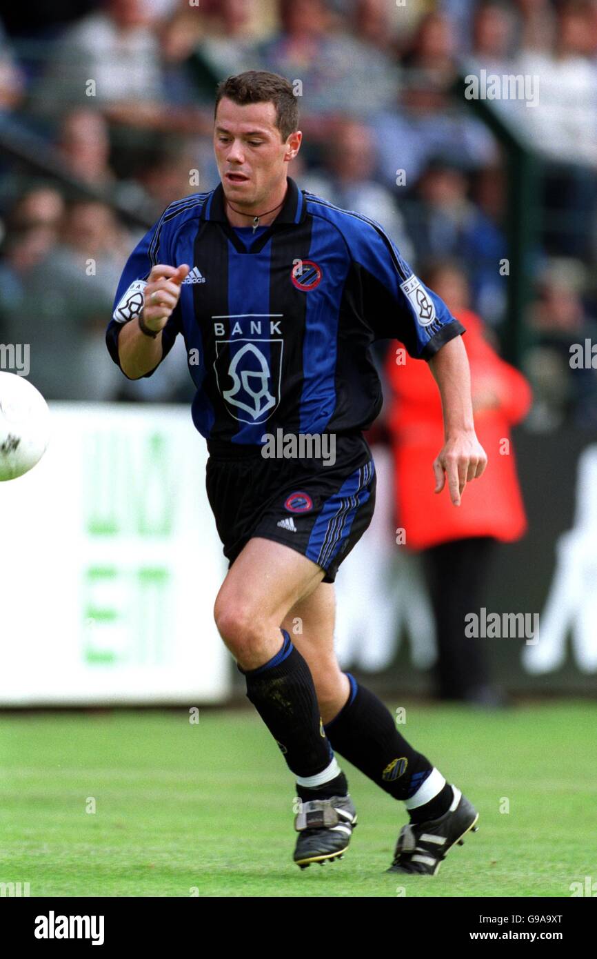 Calcio Belga - Eerste Klasse - Harelbeke v Club Brugge. Eric Deflandre, Club Brugge Foto Stock