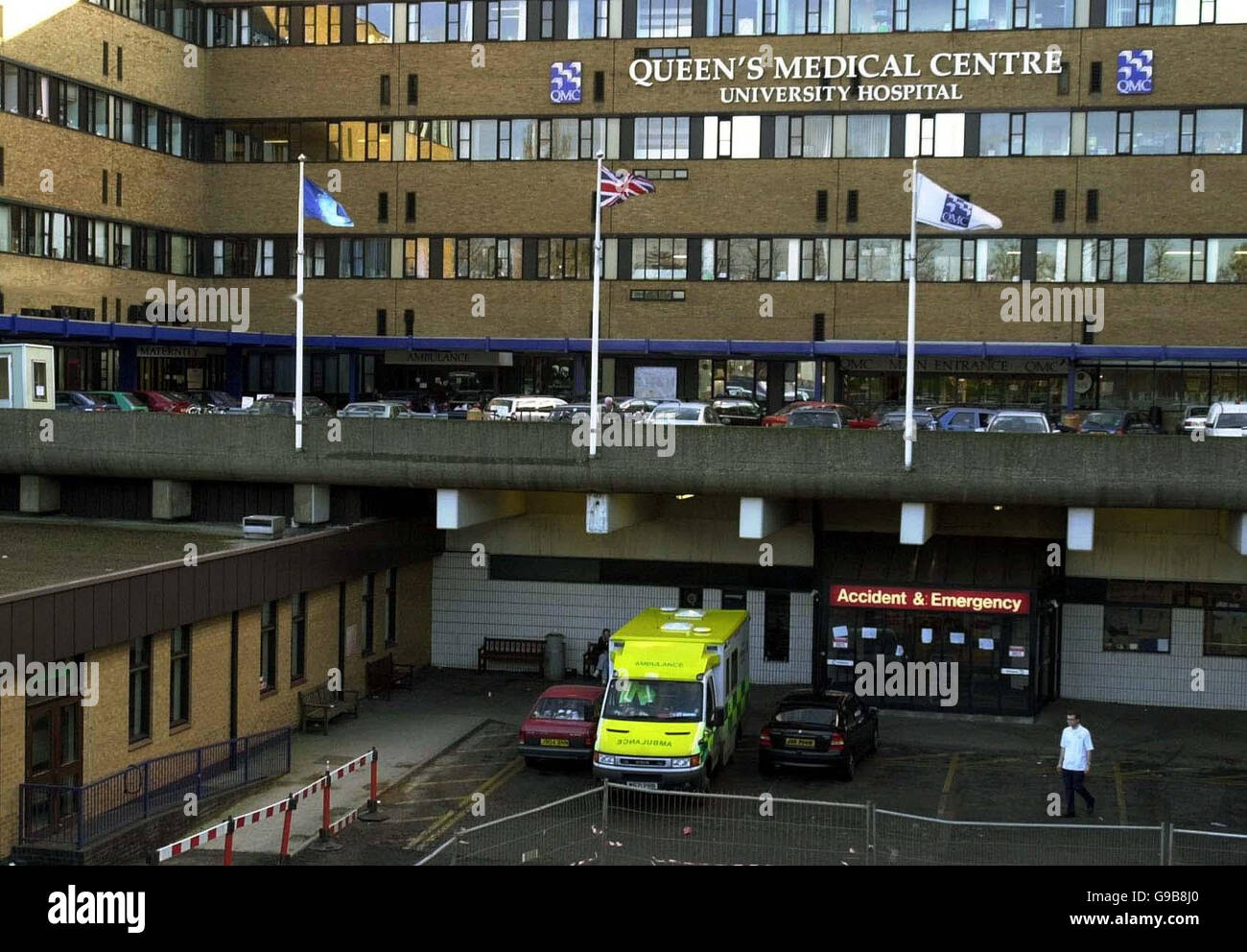 Immagine del file della biblioteca datata 07/01/2001 del reparto di incidente e emergenza presso il Queen Elizabeth Medical Center di Nottingham. Foto Stock