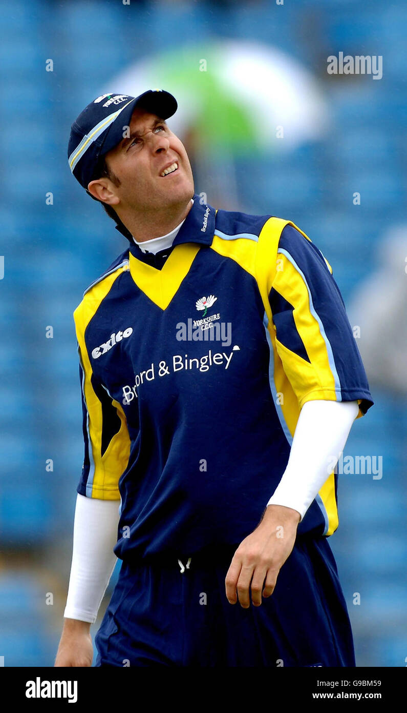 CRICKET Yorkshire Foto Stock