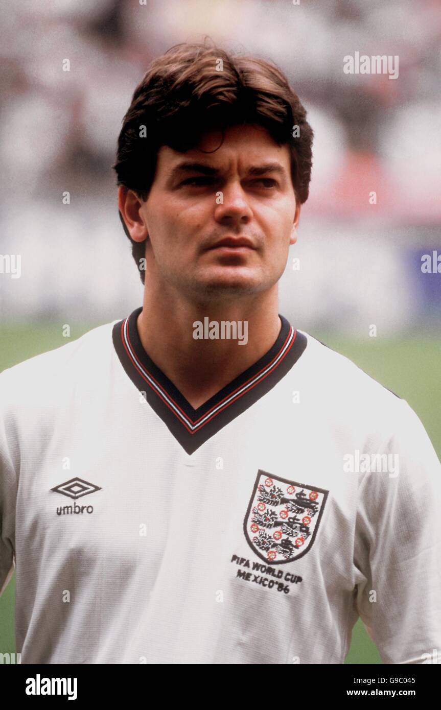 Calcio - Coppa del mondo Messico 1986 - secondo turno - Inghilterra v Paraguay. Steve Hodge, Inghilterra Foto Stock